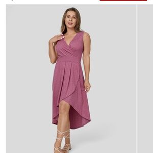 Halara deep v midi dress